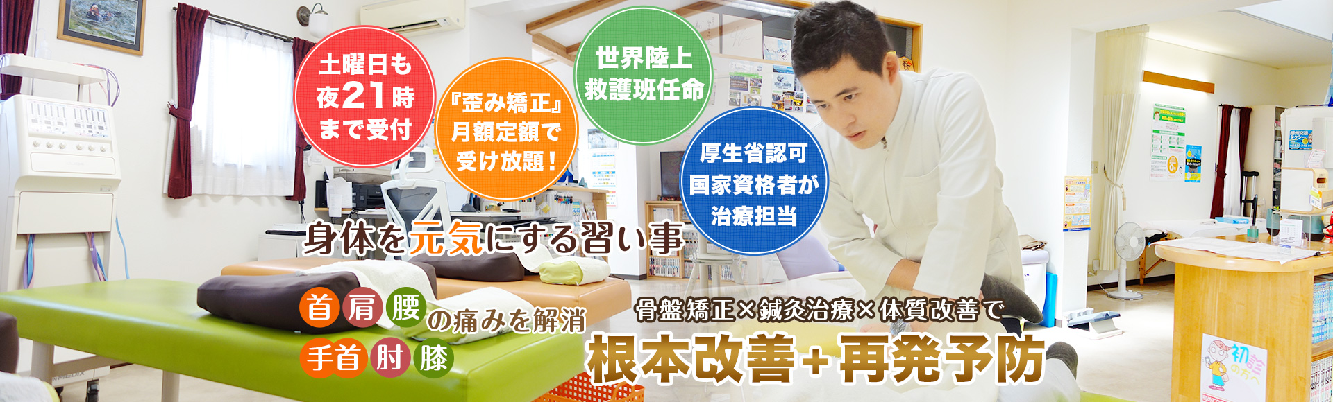 明石市の整骨院・接骨院ならなかのう鍼灸接骨院